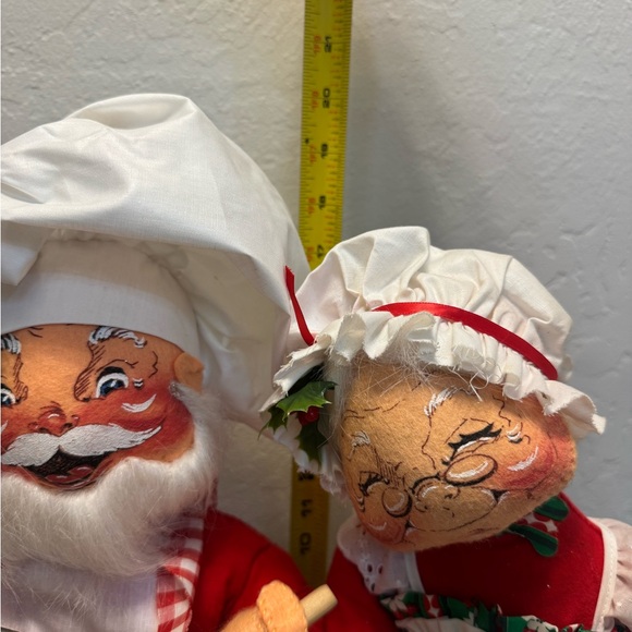 VINTAGE 90s ANNALEE MR & MRS CLAUS BAKING - Picture 5 of 10